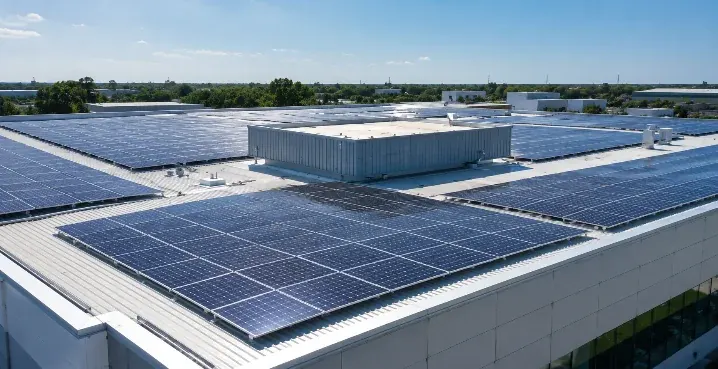 Rooftop solar array