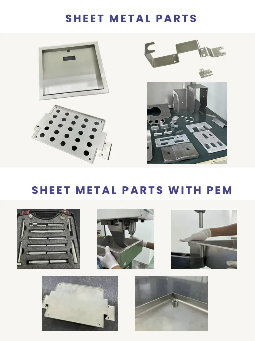 Aluminium components part sample